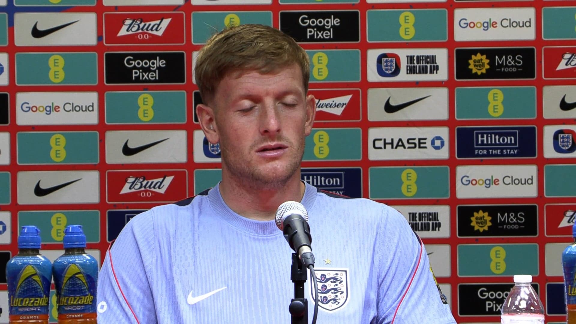 Jordan Pickford England Press Conference