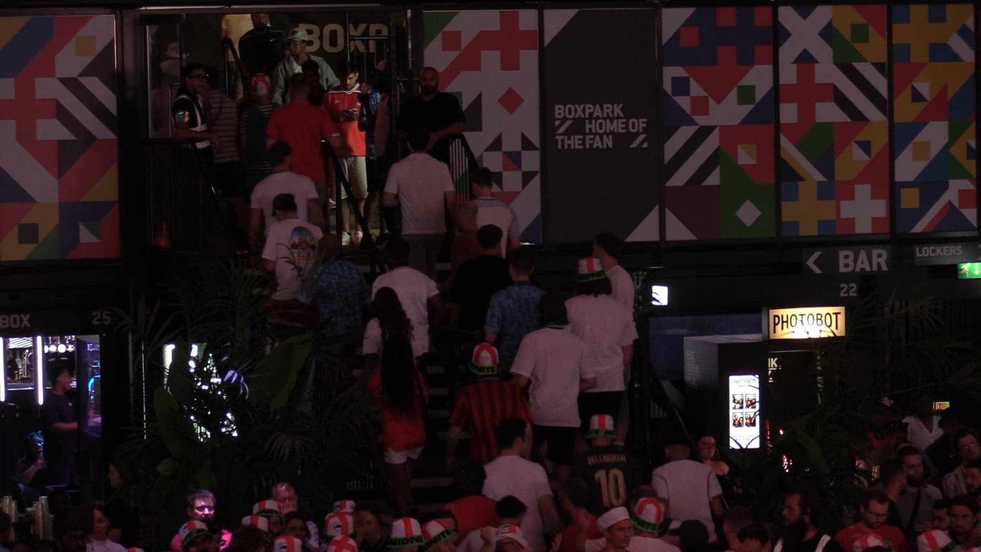 Distraught England fans leave BoxPark in droves before the final whistle of Argentina loss